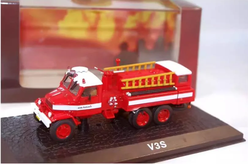 

Special Clearance New Arrival 1/72 Die-cast Metal Czech V3S Fire Ladder Truck Model Classic Toys For Children