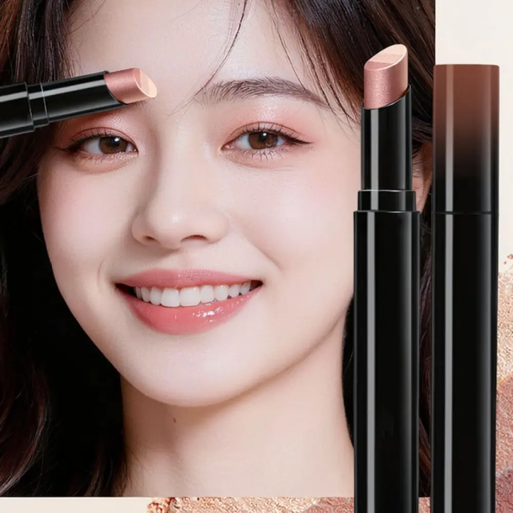 For Lilinzhi Three Color Eyeshadow Pen Gradient Shimmer Eye Makeup Stick Portable Cosmetic Applicator Long Lasting Beauty Tool