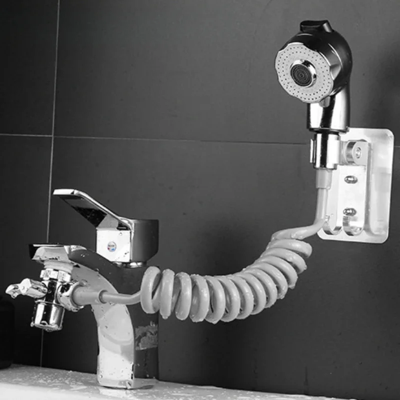

Faucet External Shower Head Set Bathroom Kitchen Basin Tap Adapter Spray Drains Strainer Hose Sink Washing Hair Shower