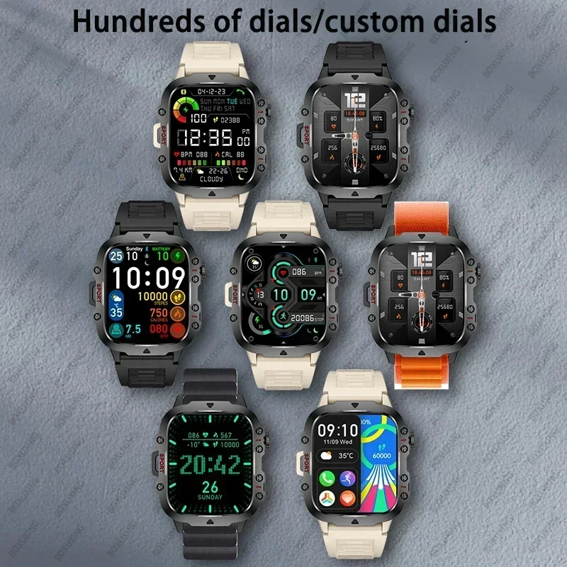 Xiaomi Rugged Military GPS Smart Watch Men AMOLED HD Screen Heart Rate Bluetooth Call Waterproof Outdoor SmartWatch