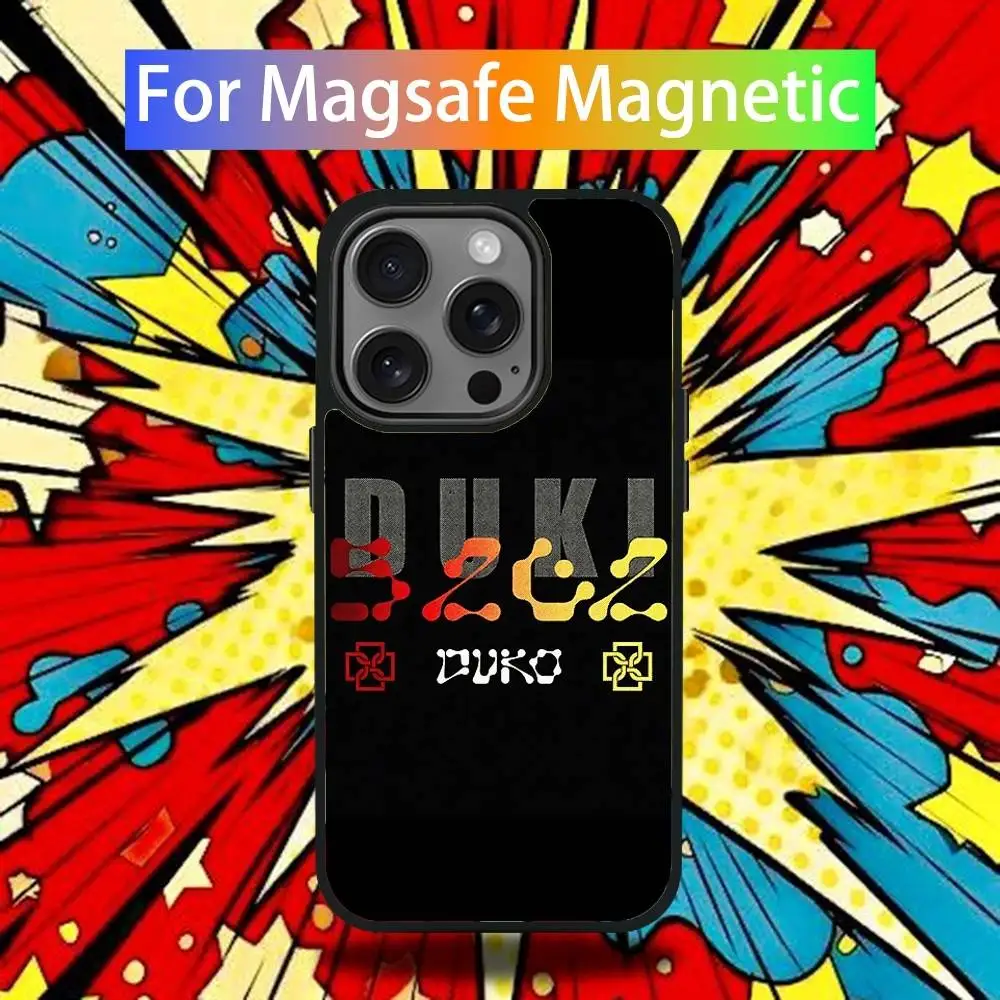 Album 5202 D-Duki telefoonhoesje voor iPhone 16,15,14,13,12,11,Pro,Max,Plus,Mini,SE4,E magnetisch Magsafe draadloos opladen