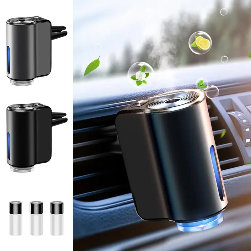 Car Smart Fragrance Diffuser Car Scent Diffuser 3 Mode Adjustable Car Scent Diffuser Intelligent Car Diffuser With 3 Bottles Of