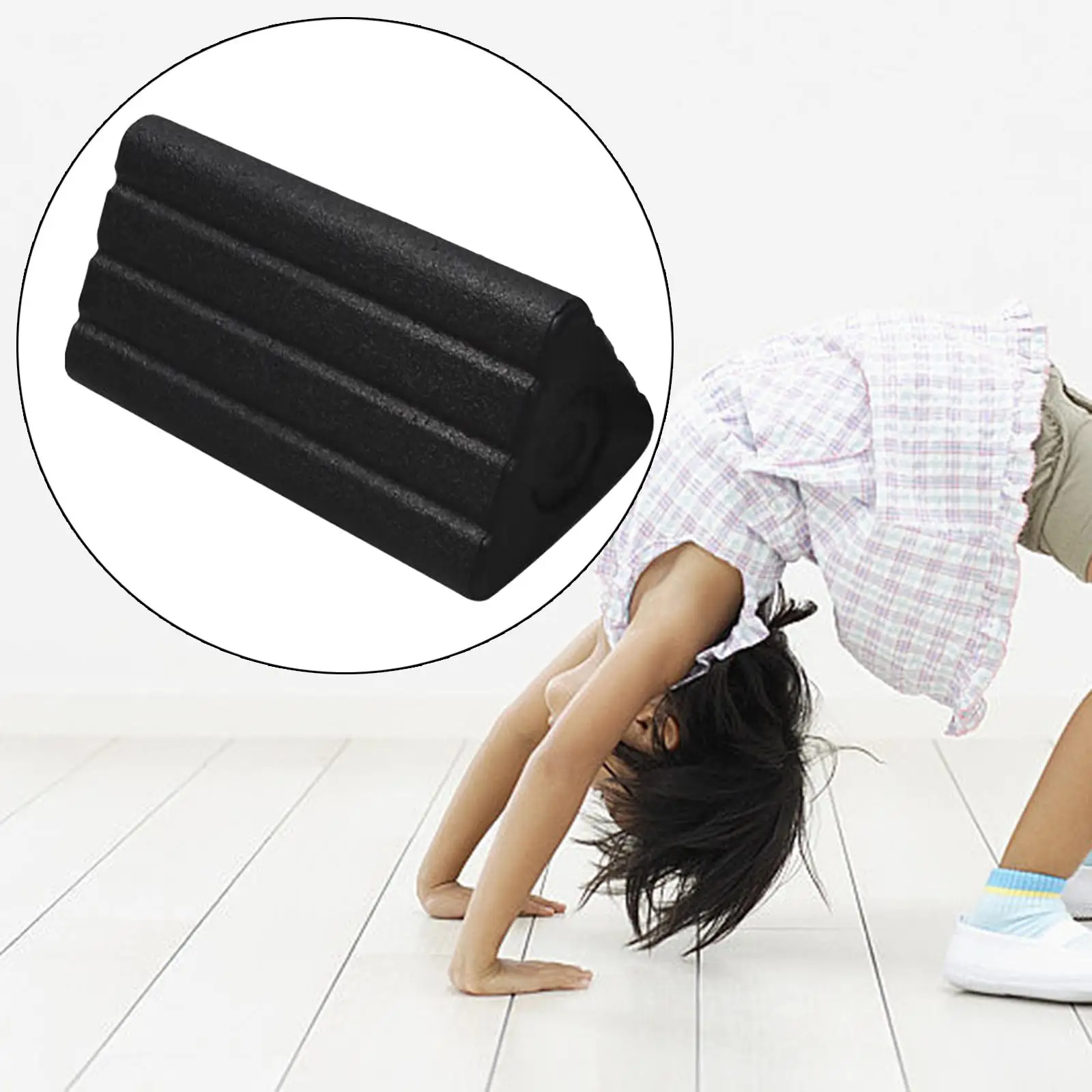 2 in 1 Triangle Yoga Block Foam Roller Portable Workout Neck