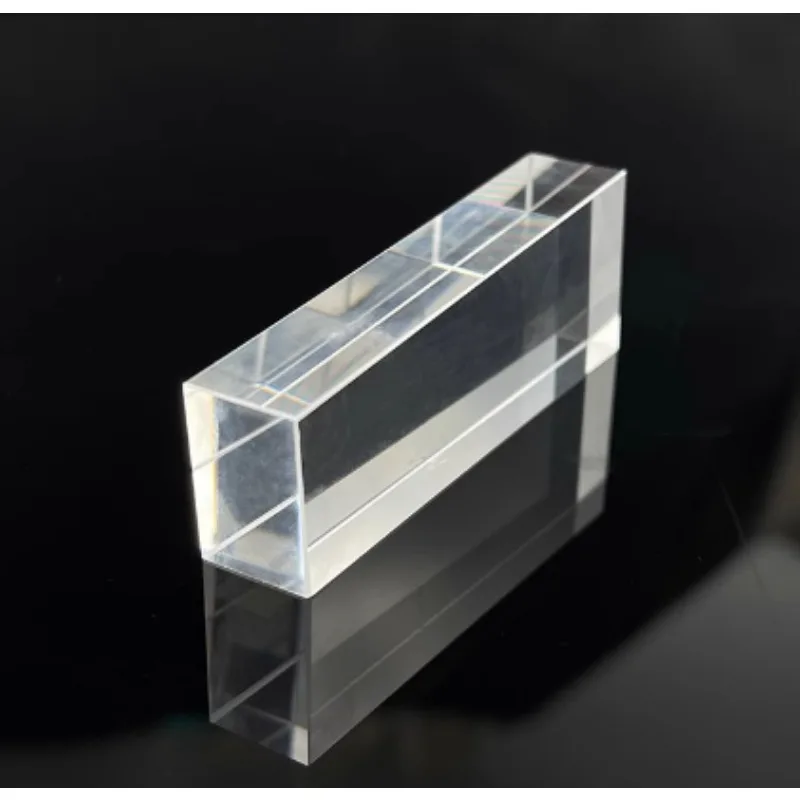 808nm Crystal Beauty Device Prism Optical Glass Square Light Guide Block Four-Six Prism Cone for Stage Lighting Refraction Lab