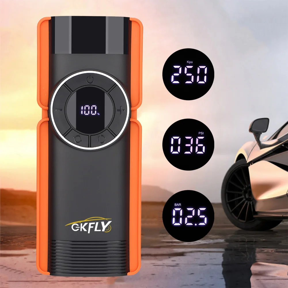 GKFLY 4000A Auto-Starthilfe, hohe Leistung, 69,6 Wh, Powerbank, Notstartgerät, tragbare Autobatterie-Booster, Busters – Detail 23