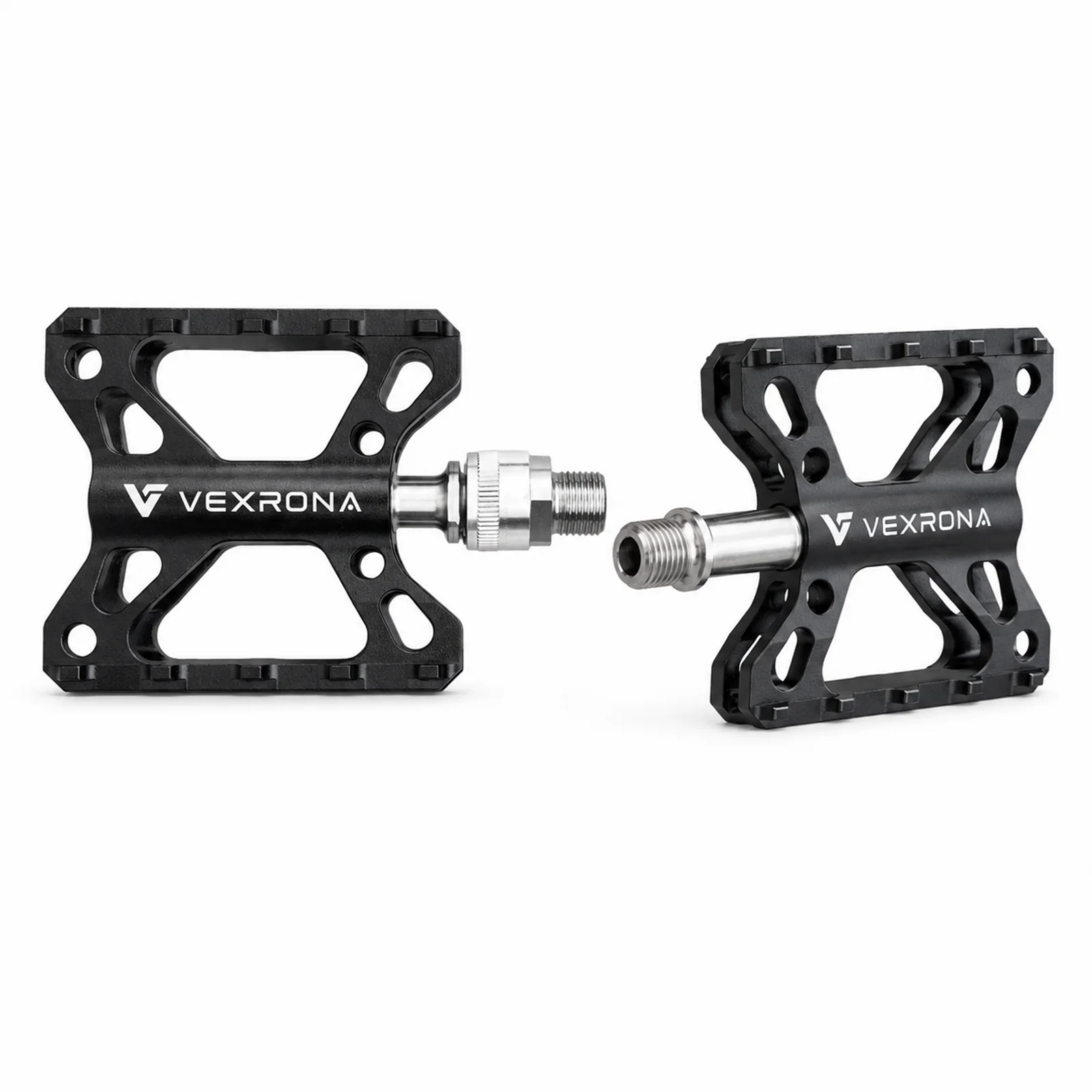 

VEXRONA Quick Release Bike Pedals One-Side QR 304 Stainless Steel Axle Aluminum Anti-Slip Pedals for Brompton Folding Bike