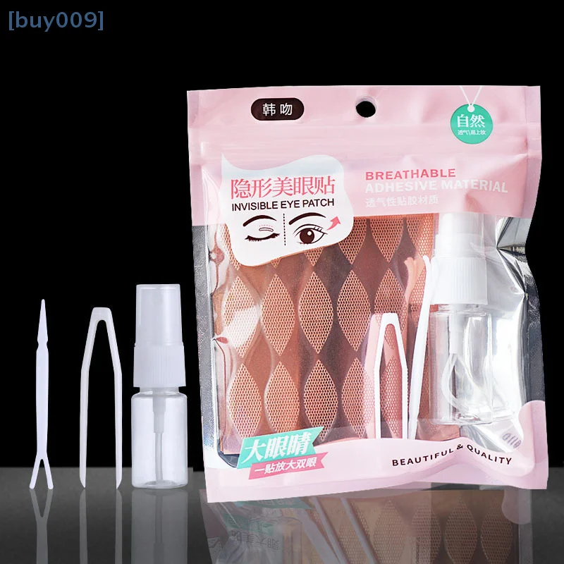 480 pezzi Strisce di sollevamento Strumenti per il trucco Bellezza Nastro per doppia palpebra Maglia di pizzo Adesivo per palpebra Adesivi per occhi invisibili Fibra autoadesiva