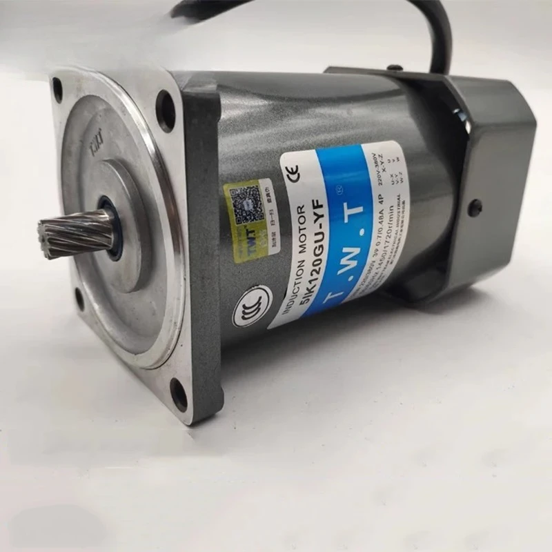 120W 3-Phase Motor 5IK120GN-YF 5IK120GU-SF Toothed Shaft 220V/380V TWT Motor