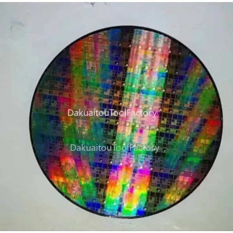 12 Inch CPU Science Technology Pendulum Piece Birthday PhotoetchingChip Semiconductor Silicon Wafer