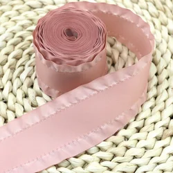 (5Yards/roll)40mm Skirt Shape Satin Ribbon Hair Bow Gift Wedding Christmas Lace Sewing Accessories Tablecloth Curtain Decoration