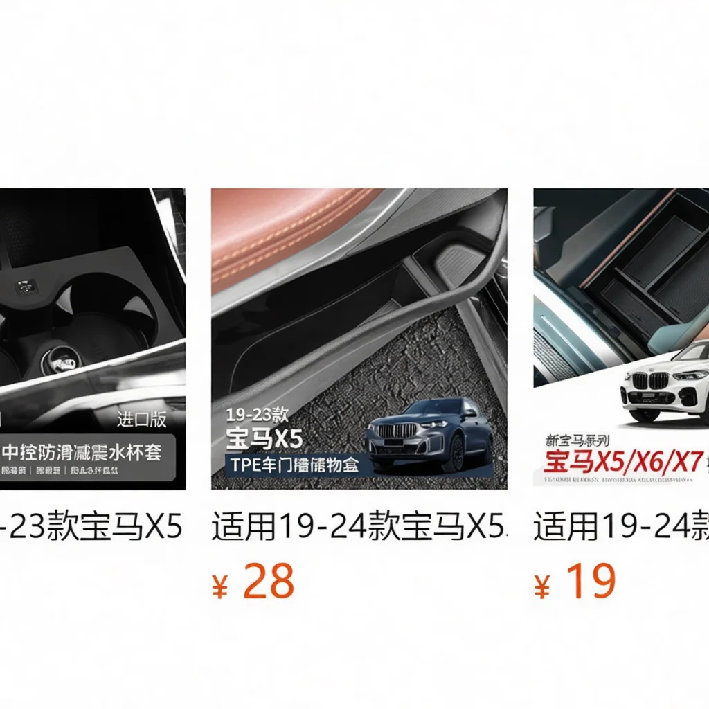 Boîte de rangement pour console centrale de voiture, pour BMW X5 X6 X7, plateau organisateur pour accoudoir, accessoires intérieurs, modifications, équipements