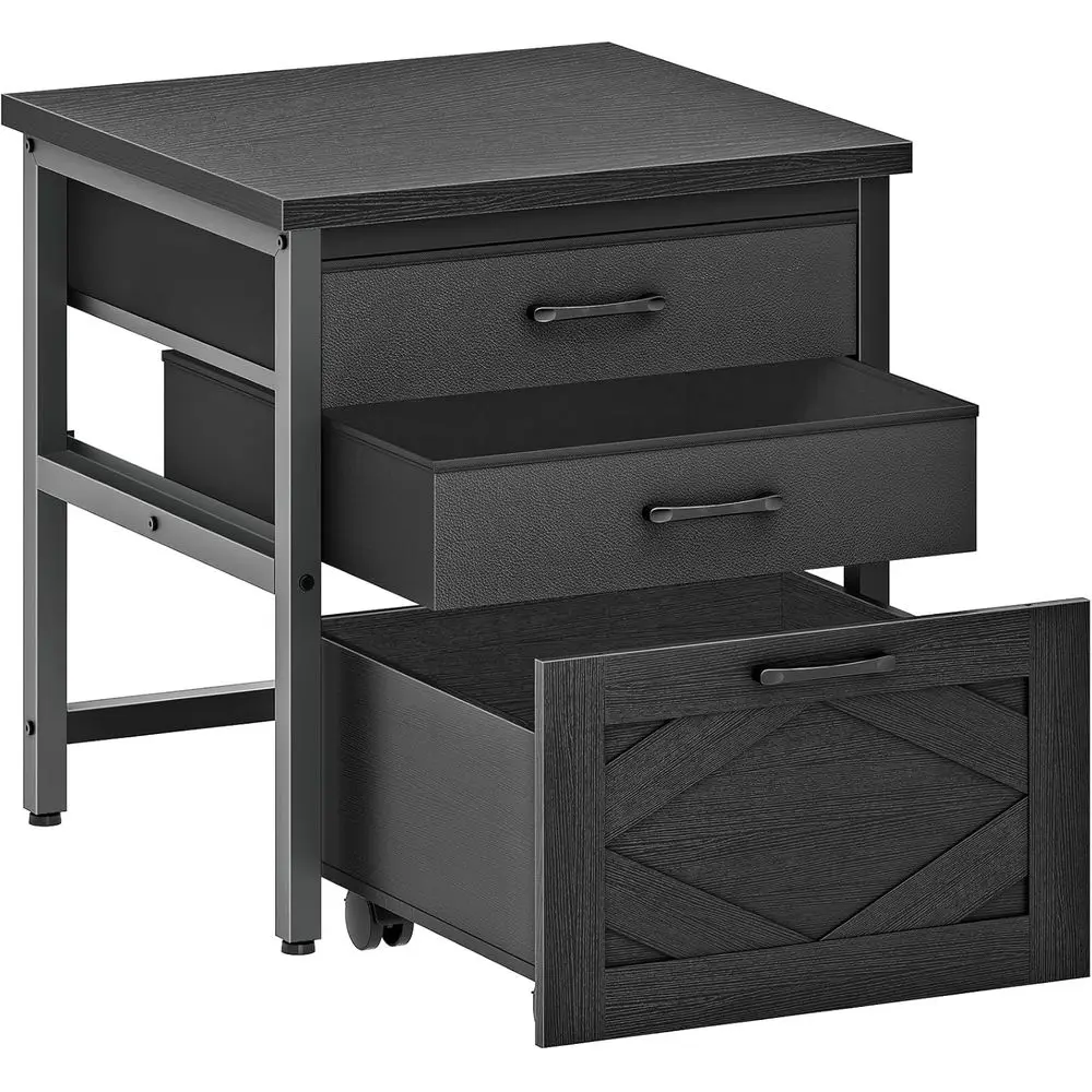 

Мини-стеллаж с местом для хранения, 3-ярусный мини-шкаф, мини-стеллаж на колесиках с регулируемыми ножками, 21,6 дюйма (длина) x 20,4 дюйма (ширина)