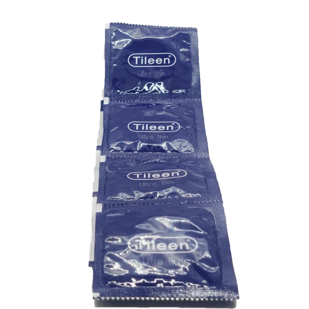 XL Condoms 54mm Ultra Thin Latex Penis Sleeve for Men Adult Sex Toys Invisible Super-lubrication Condom Smooth Large Size Condom