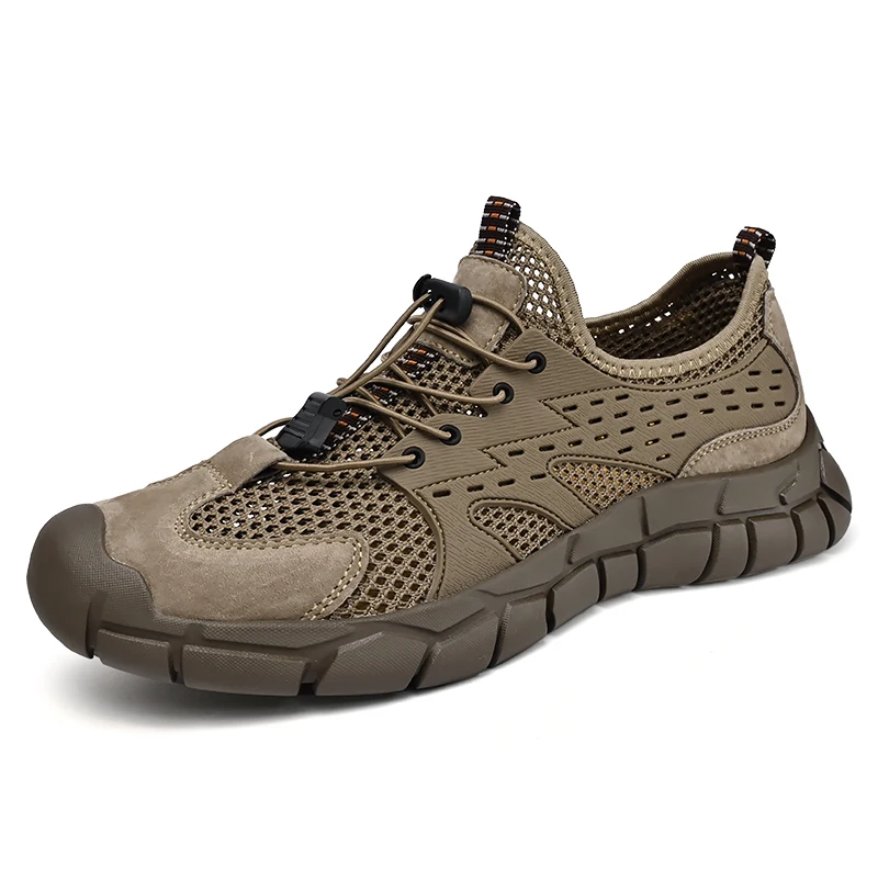 

VIPOL Мужские повседневные кроссовки на плоской подошве, уличная походная обувь, противоскользящая спортивная повседневная обувь, дышащая обувь для пляжной прогулки