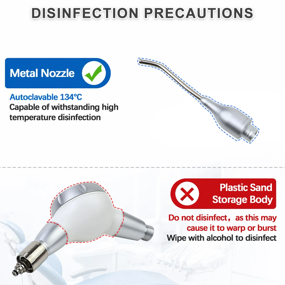 Dental Air Polisher Teeth Whitening Cleaning Spray Polishing Jet Flow Oral Hygiene 2hole/4hole Equipment Tool
