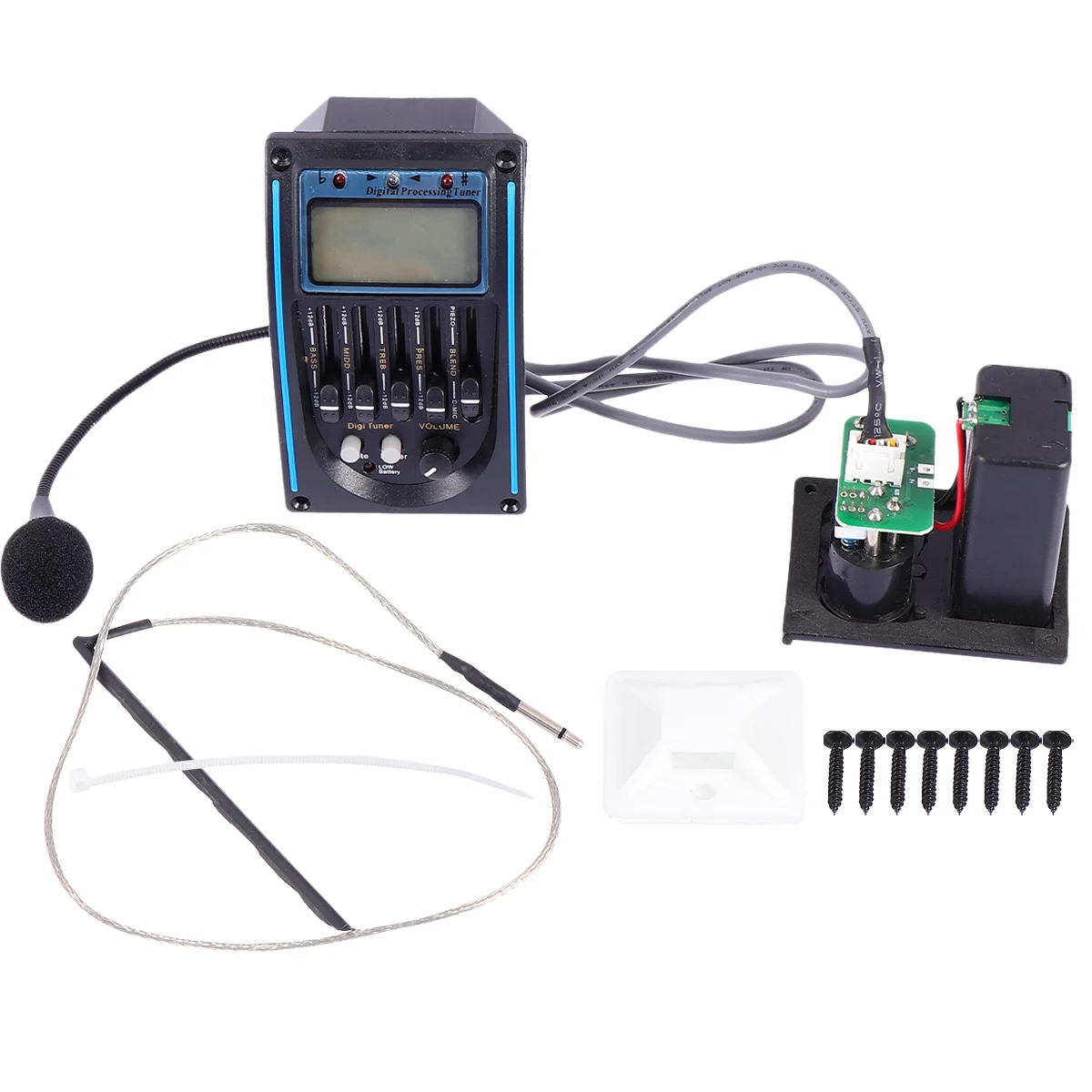 

1pc Guitar Pickup Lc-5 Preamp Piezo Pickup Microphone For Guitarra Electric Acoustic Guitar Accessories Sound Tuning No Noise