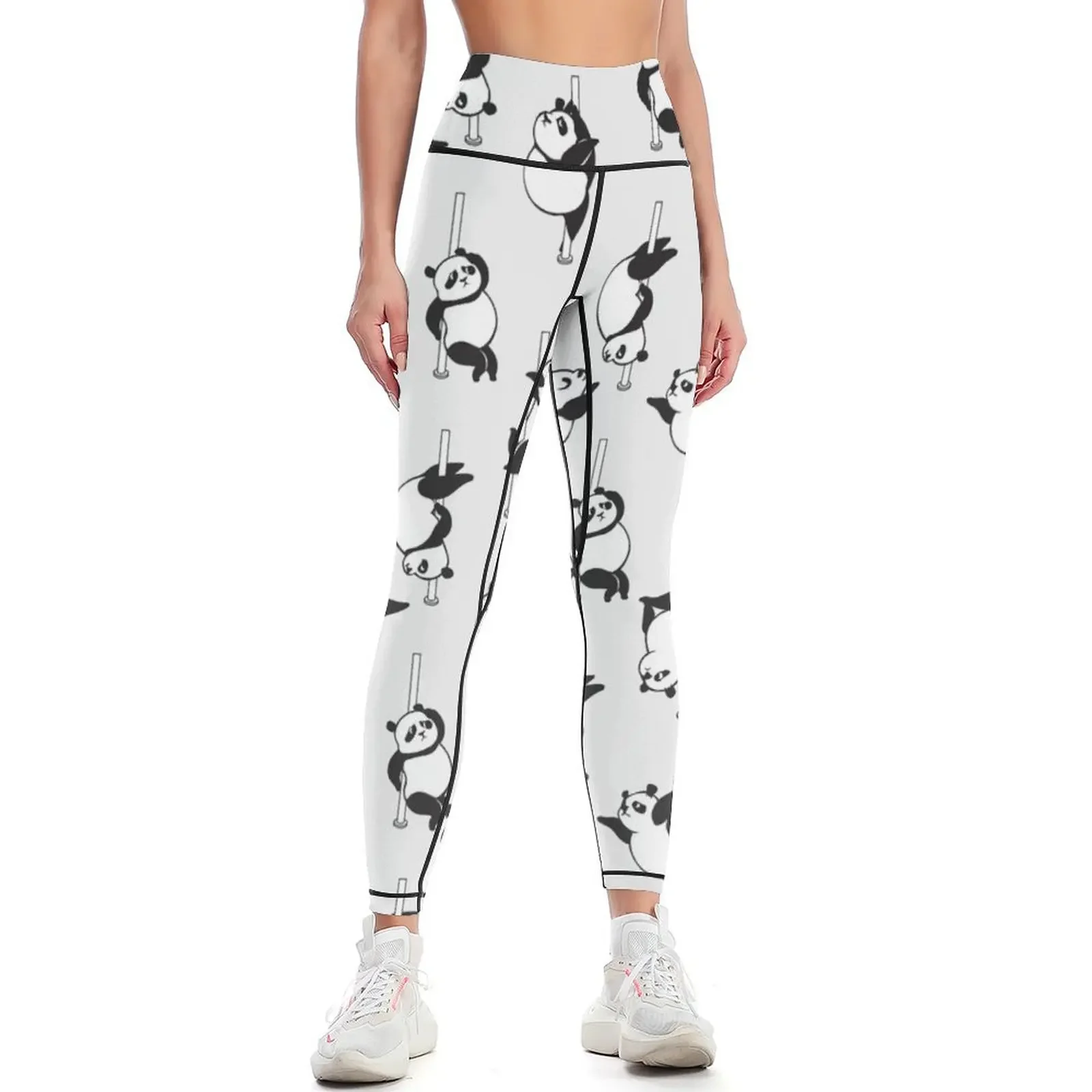 

Panda Pole Dancing Club Leggings Golf wear sport pants push up legging Tight fitting woman Womens Leggings
