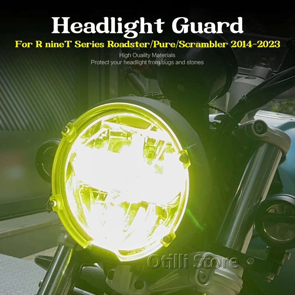 

Headlight Protector Head Lights Grille Guard Cover For BMW R18 Classic 2020-2025 R12 NineT R9T RnineT Urban Racer Pure Scrambler