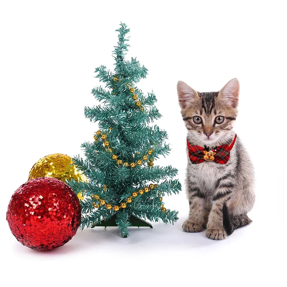 50/100pcs Christmas Dog Bowties For Dogs Bow Tie Collar Dogs Xmas Dog Supplies Pets Dogs Grooming Accessories For Small Dogs