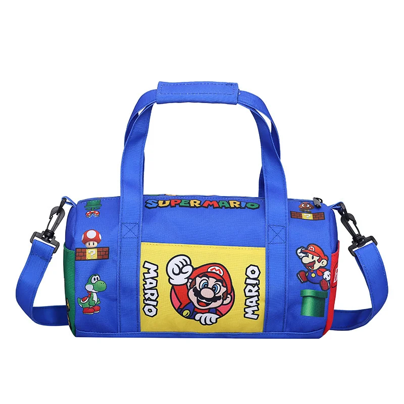 Super Marios Bros Luggage Bag Anime Large Capacity Travel Shoulder Bag Cartoon Swimming Crossbody Bag Sports Fitness Bags Gift