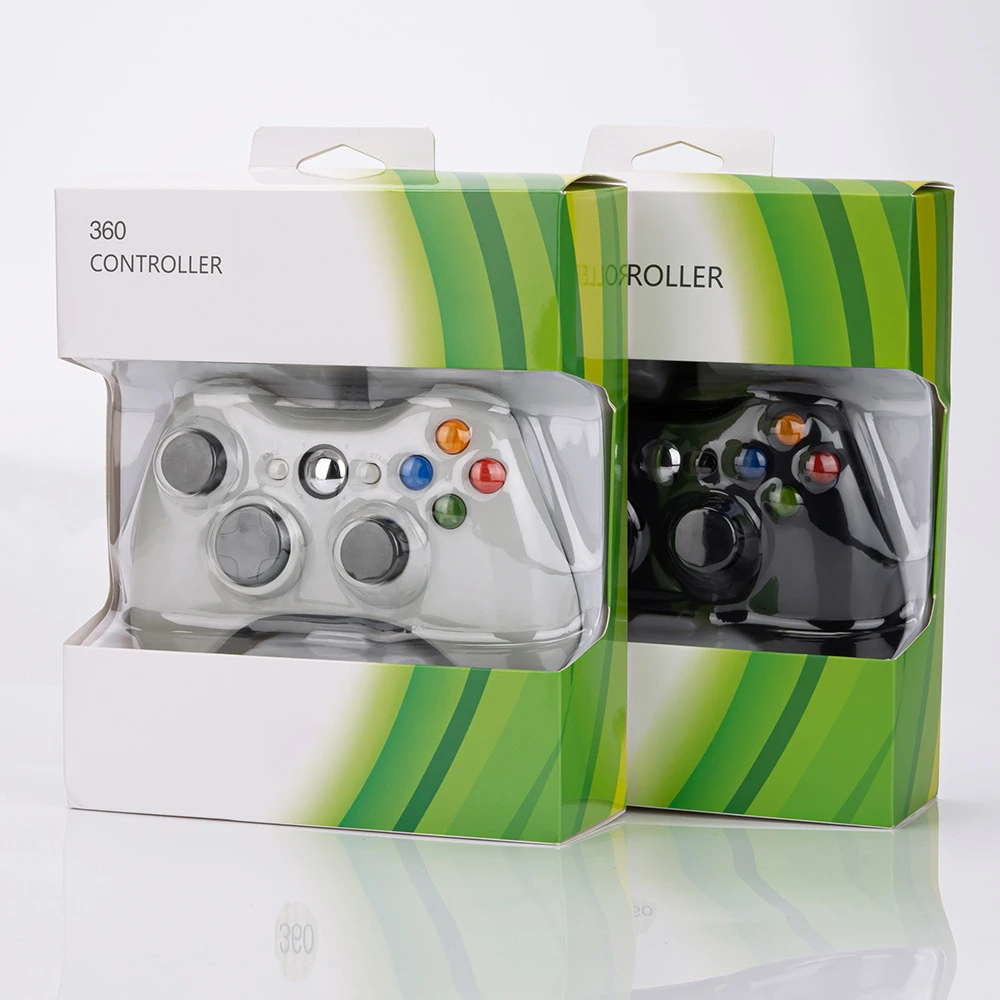 Wireless/Wired Controller für Xbox 360 Game Controller mit Dual-Vibration-Turbo, kompatibel mit Xbox Slim und PC-Fenster