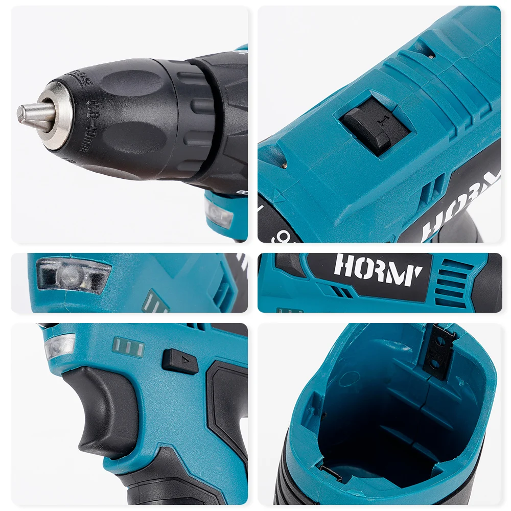 12V Electric Cordless Drill 10mm Screwdriver Hole Two Speed 28N.m Electric Wrench Home DIY Power Tool For Bosch 12V Battery