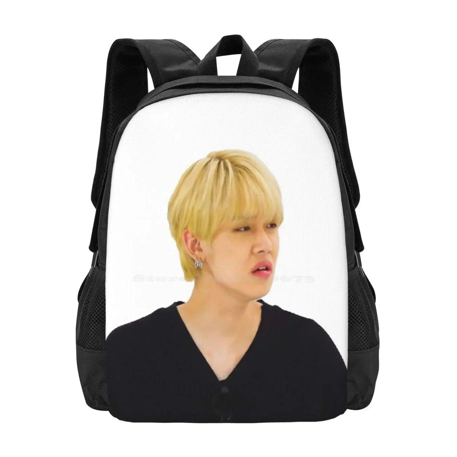 

Txt Yeonjun Disgusted Face Hot Sale Schoolbag Backpack Fashion Bags Kpop Txt Yeonjun Meme Disgusted