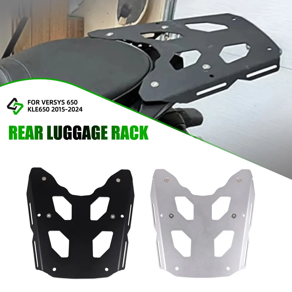 

For KAWASAKI VERSYS 650 KLE650 2015-2024 Rear Enlargement Rack Luggage Rails Support Shelf Case Holder Trunk Frame Plate Bracket