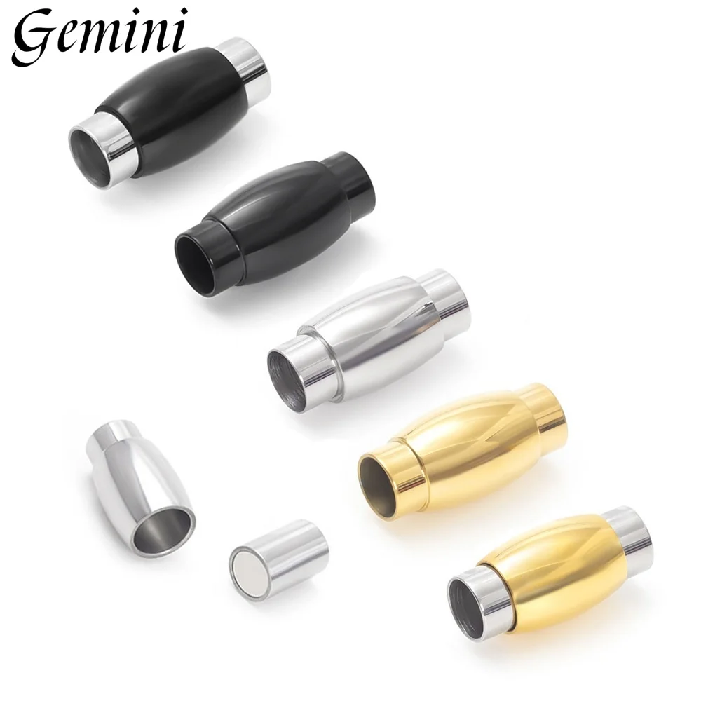 

10Pcs Stainless Steel Magnetic Clasps 3/4/5/6mm Leather Cord Clasps Magnet Hook Jewelry Making Findings DIY Bracelet Accessories