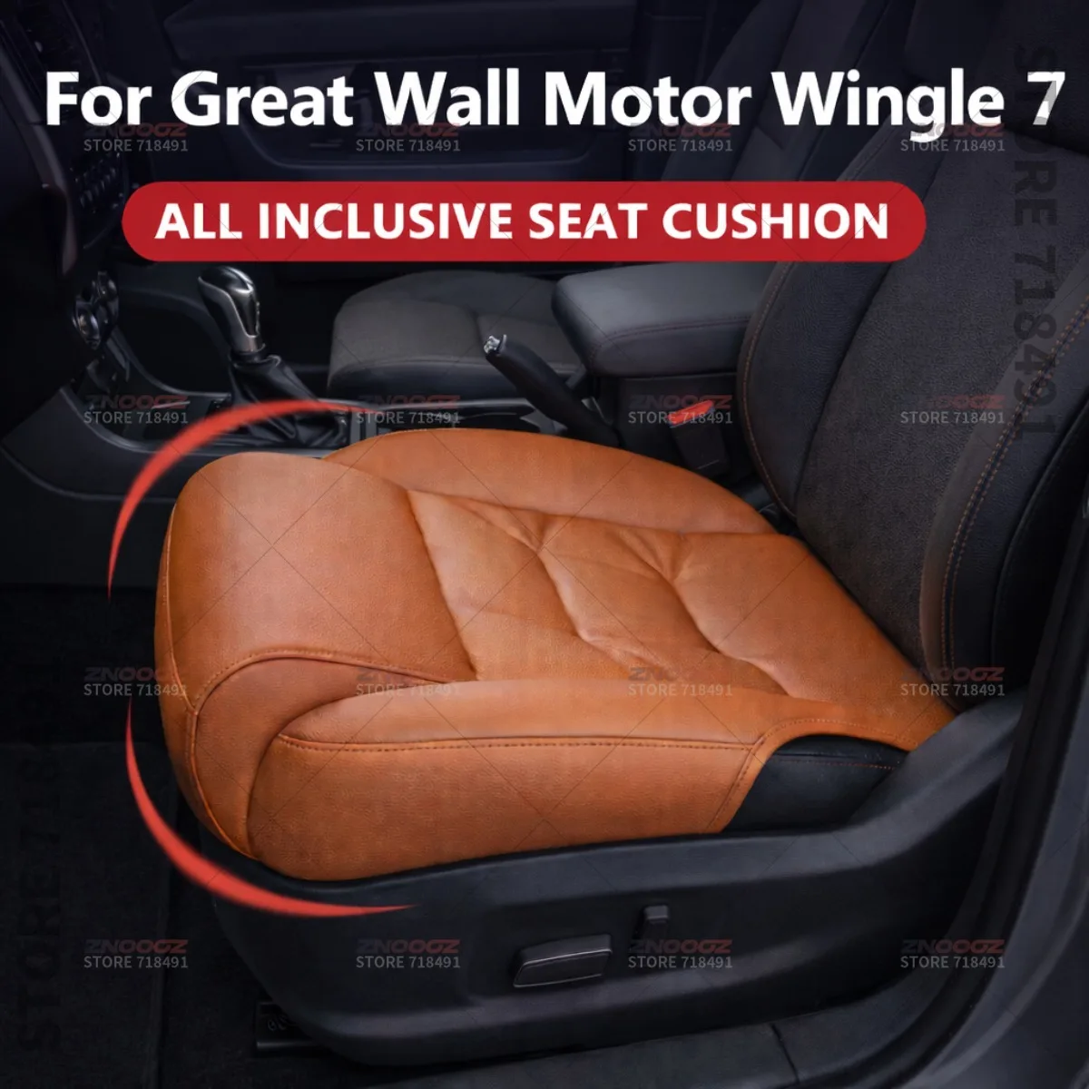 For Great Wall Motor Wingle 7 Car Seat Leg Support Extension Seat Cover Memory Foam Extender Cushion Interior Accessories