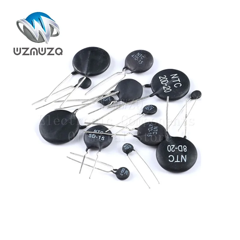 

10PCS NTC Thermal Resistor 2.5D 3D 5D 8D 10D 16D 20D 22D 47D -5 -7 -9 -11 -13 -15 -20 R 10Ohm NTC 10D-9 NTC5D-9 NTC3D-9 NTC3D-15