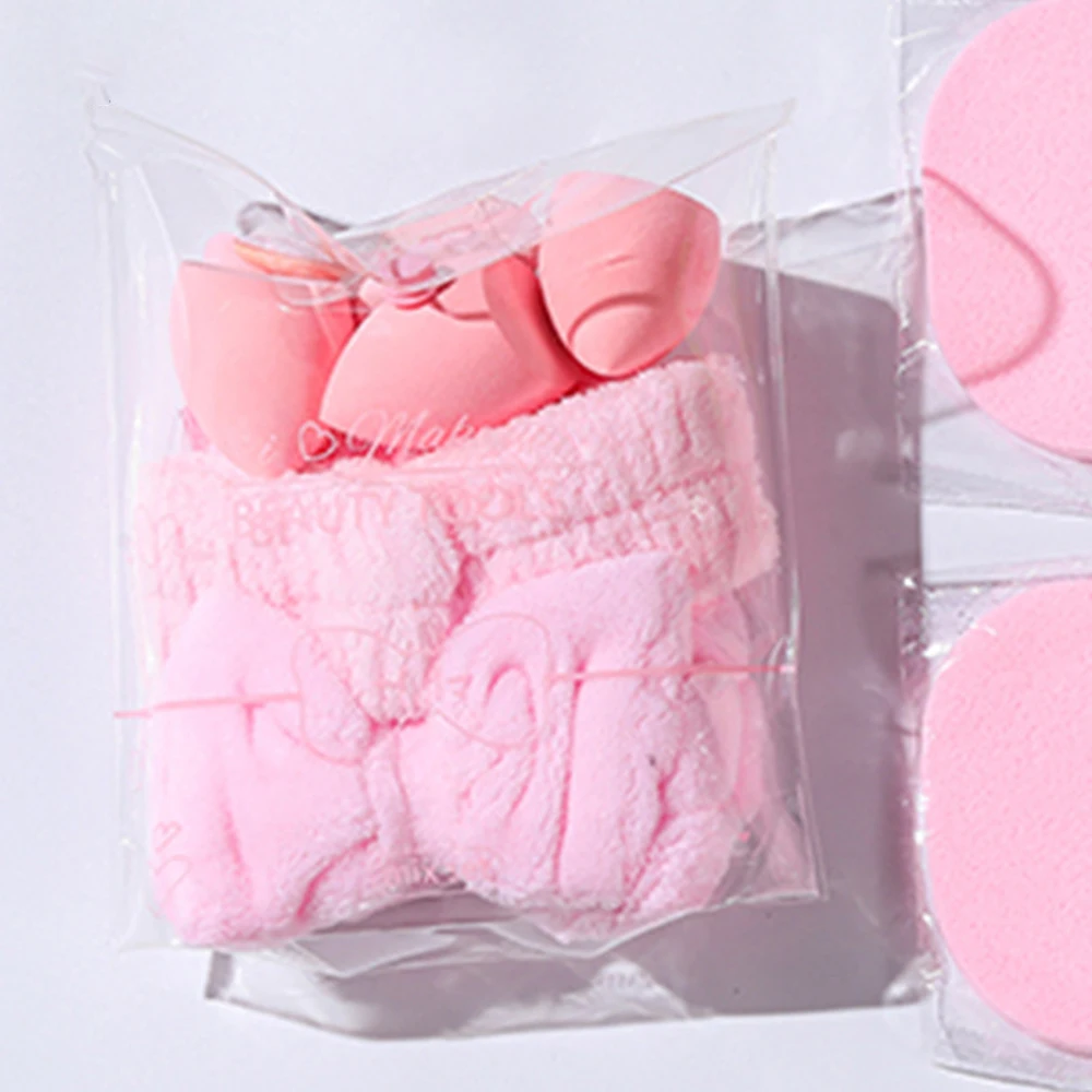 14pcs Combination Triangle Powder Puff Beauty Egg Set With Fan-Shaped Fixed Makeup Puff Honey Powder Puff Makeup image 6