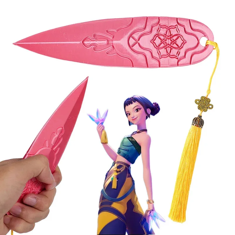 

Лили 123 мультфильм охотник на демонов KPop косплей Zoey дротик Хэллоуин карнавальный костюм наряд аксессуары реквизит для ролевых игр