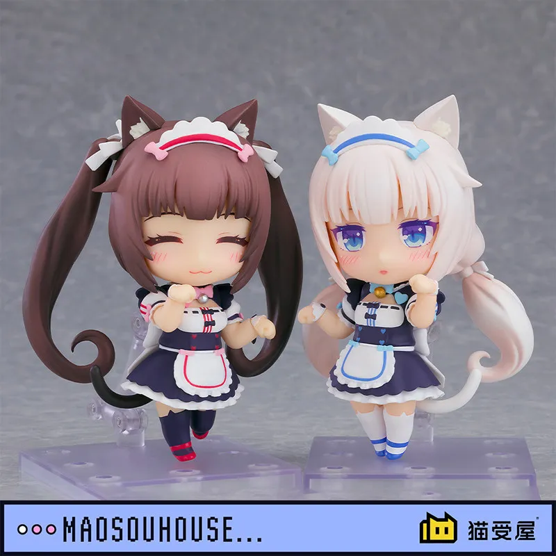 1238 1248 Nekopara Nendoroid Anime Chocolat Vanilla Cute 10cm Articulated Action Figures Collectible Model Doll Trendy Toys Gift view 4