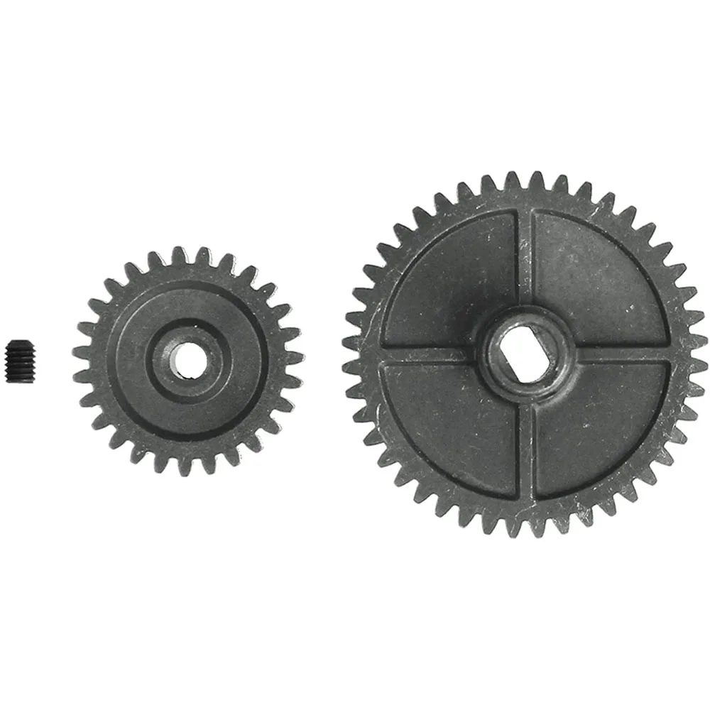 

Upgrade Parts 144001 Steel Metal 44T Diff Main Gear Reduction Gear & 27T Motor Gear Pinion Suitable for WLtoys 1/14 RC Car