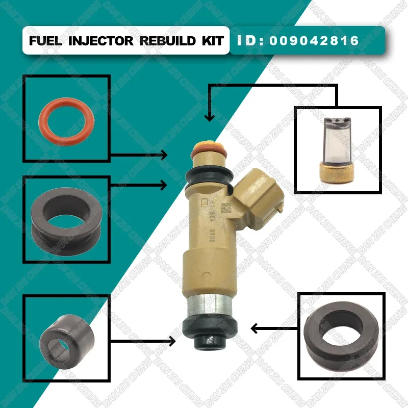

Fuel Injector Service Repair Kit Filters Orings Seals Grommets for Subaru 009042816