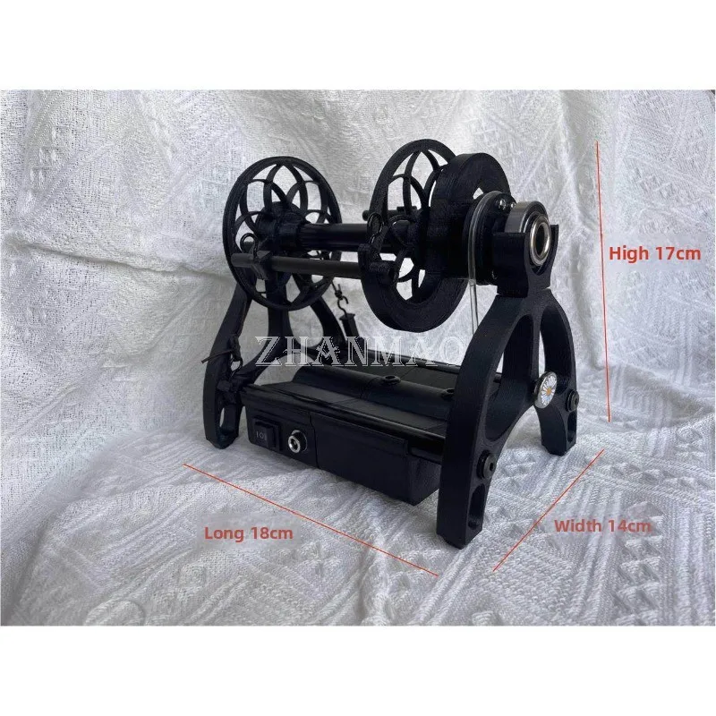Home Mini Electric Spinning Cart, Free Installation, Adjustable Speed 12V, Textile Dog Hair, Wool Cotton Single Strand Yarn Yarn