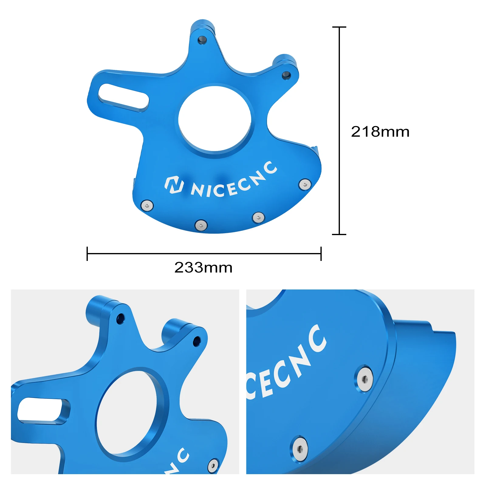 NICECNC Für Yamaha Raptor 700 700R 2006-2012 Bremssattelhalterung Schutzhalterung Aluminium ATV Zubehör 1S3-25721-01-00 – Detail 8
