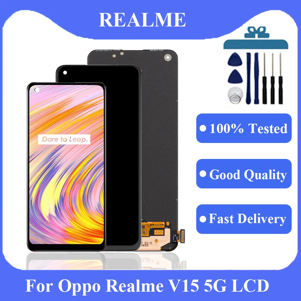 

6.40" AMOLED For OPPO Realme V15 5G LCD Display Touch Screen Digitizer Assembly Replacement