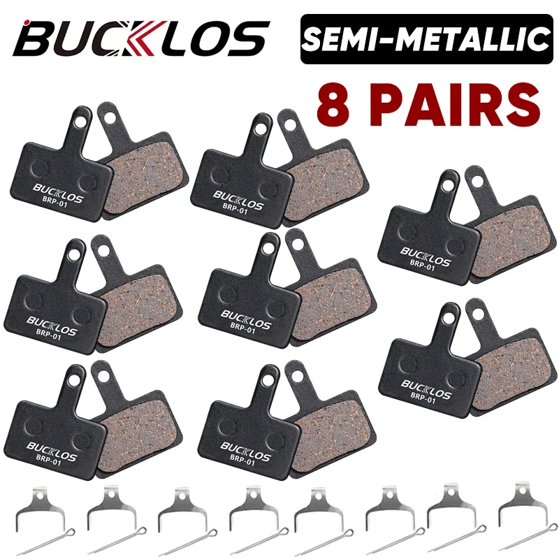 BUCKLOS Semi-Metalen Remblokken Mountainbike Hydraulische Schijfremblokken voor SHIMANO B01S B05S MTB Road Fiets Rem deel