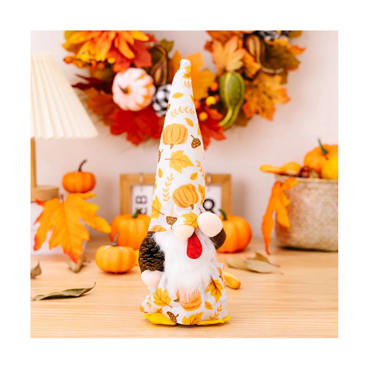 Thanksgiving Decoration Harvest Festival Turkey Faceless Rudolph Gnome Gnome Maple Leaf Dolls Pine Cones