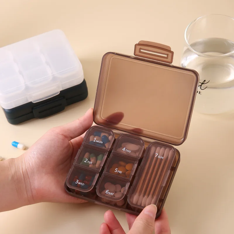 Travel Pill Organizer Portable Daily Pill Organizer Moisture Proof Pill Case Small Pill Container Medicine Container for Pocket