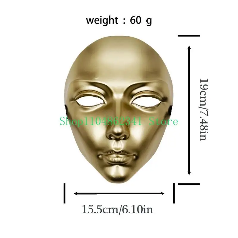 5asd Mask Paintable Full Face Mask Halloween Cosplay Mask For Women Men Cosplay Party Masquerade Decoration Mask