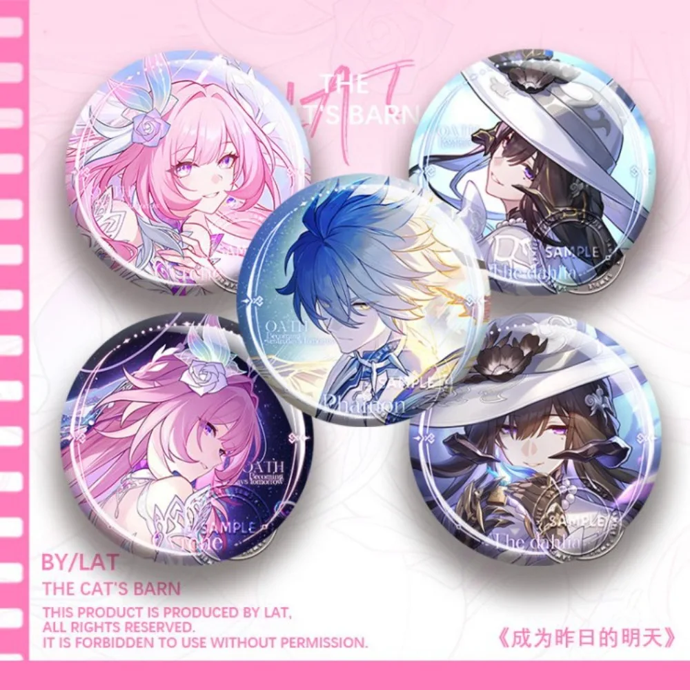 Game Honkai：Star Rail Cyrene Khaslana Button Brooch Cartoon Badge Lapel Pins Clothing Backpack Cosplay Jewelry Accessories Pin