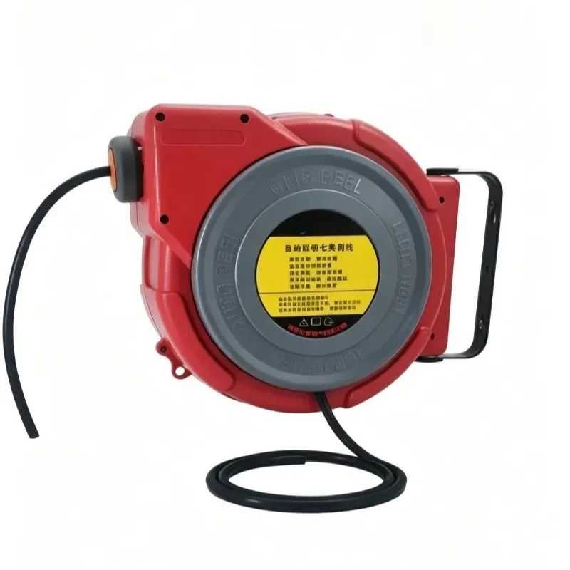 30M  Cat7 Ethernet Cable Reel 10Gbps High Speed RJ45 Network Extension Cable Spring Loaded Auto Rewind Cable Reel