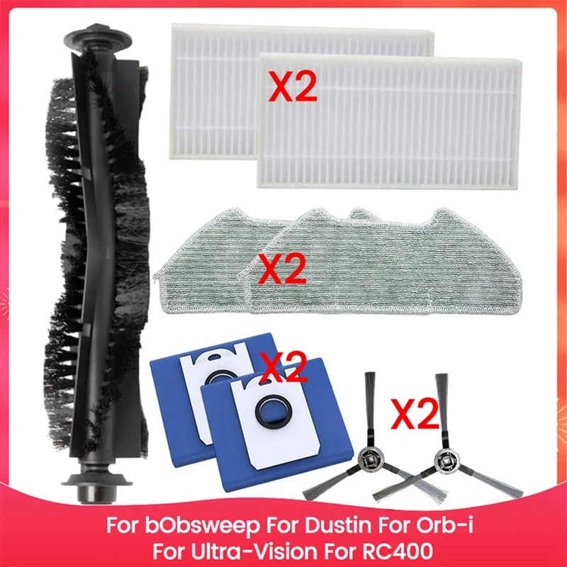 

A63X-Vacuum Replacement Parts Kit For Bobsweep For Dustin For Orb-I For Ultra-Vision For RC400, Vacuum Cleaner Accessories