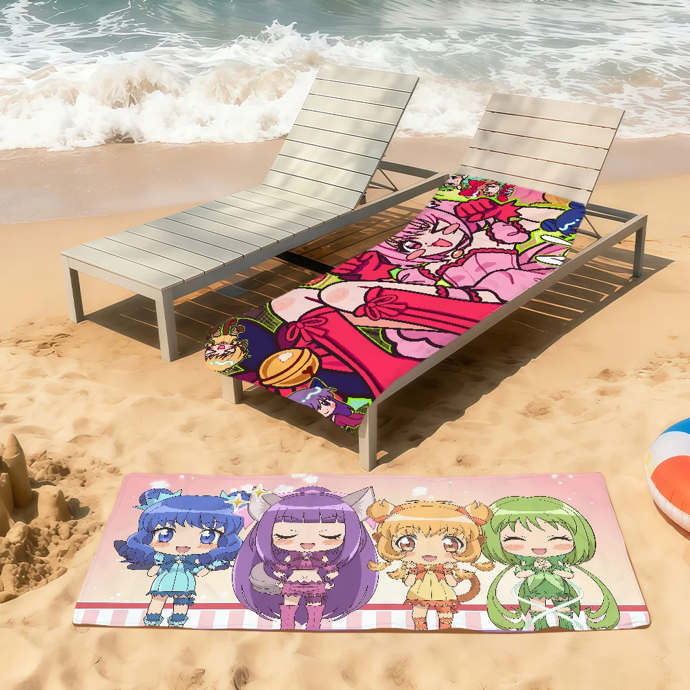 kawaii cartoon classic chibi T-Tokyo Mew Mew Soft Quick Dry Beach Towels for Gift Travel Gym bathing Spa Camp sport Pool Towel