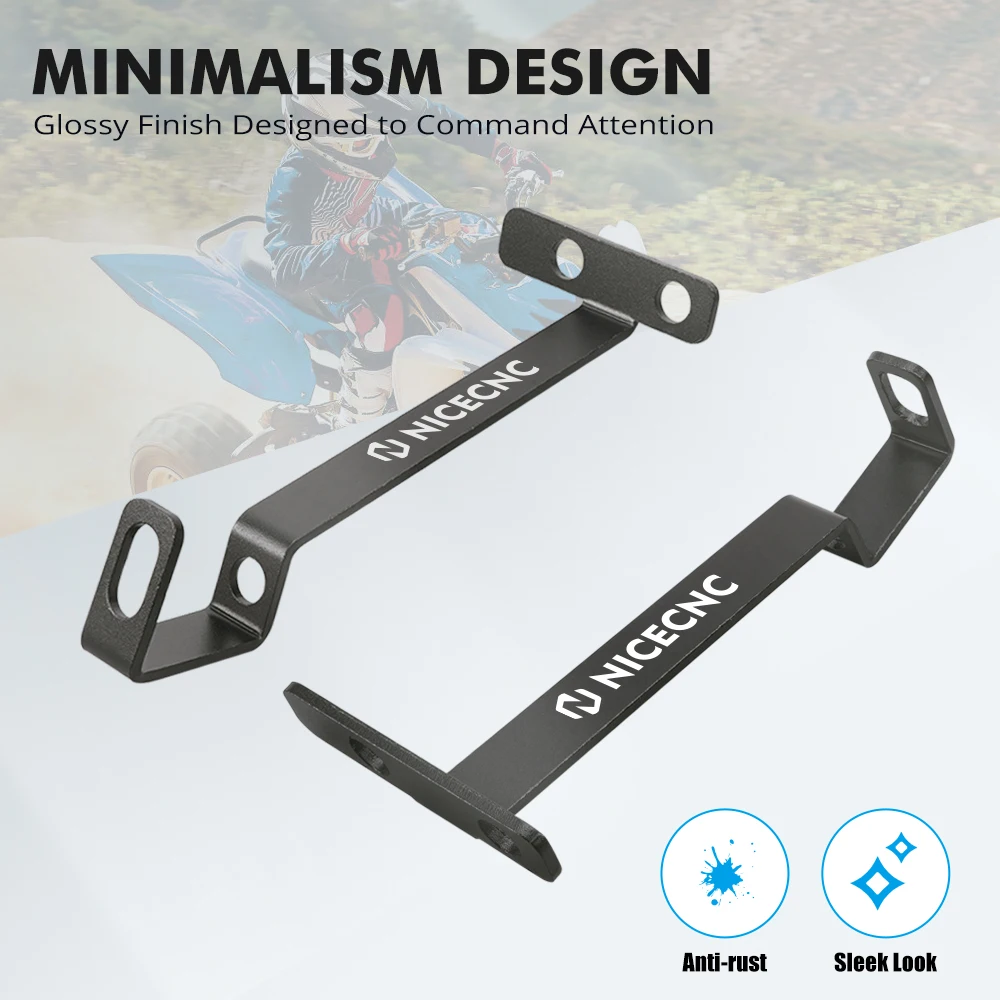 

NICECNC 2 Pcs Rear Turn Signal Light Mount Bracket Holder ATV for Yamaha Raptor 700 700R 2013-2024 2016 2021 2019