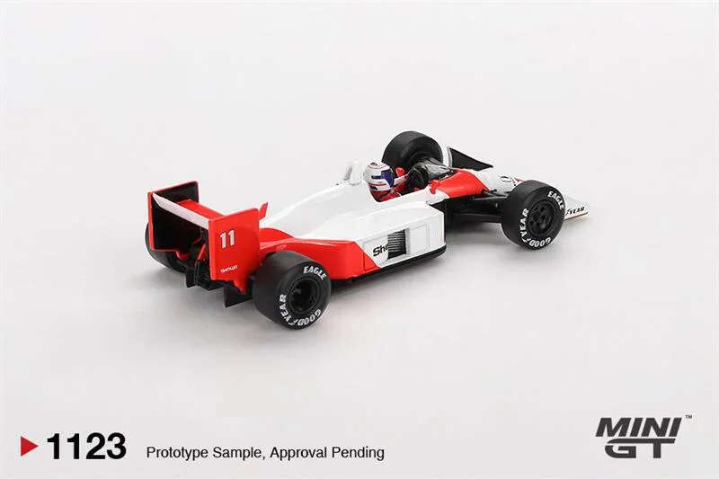 PreSale MINI GT 1:64 MP4/4 #11 Alain Prost 1988 Japanese Grand Prix Red White Die-Cast Car Model Collection Miniature