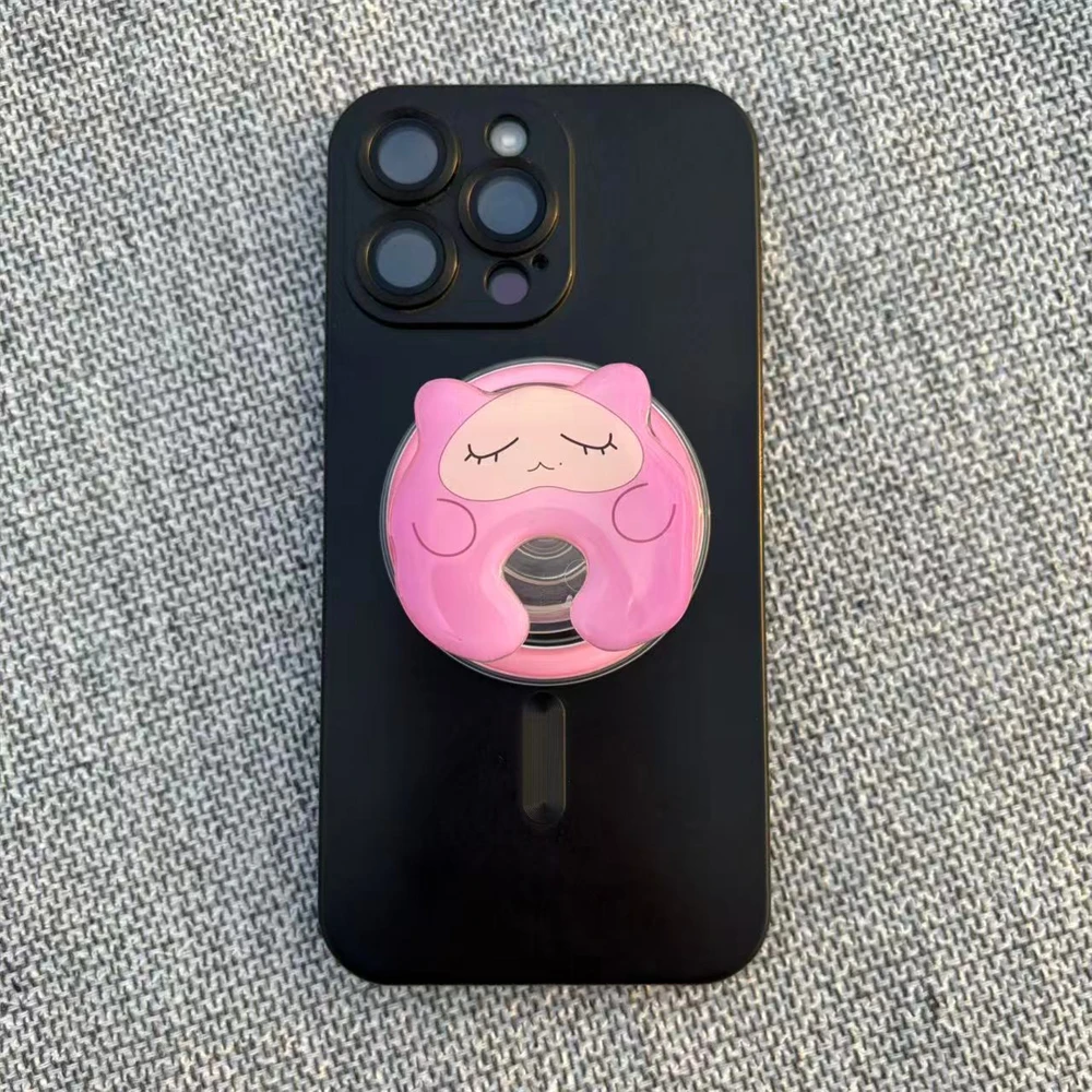 KPOP BAEKHYUN Cartoon Cellphone Holder Essence of Reverie Album Cute Pink Acrylic Phone Holder Magnetic Phone Support Fans Gift